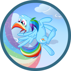 royalcanterlotvoice:  Rainbow Dash by *Zap-Apple