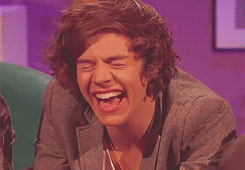 harrystyleswhatababe:  onedirectionstraighttohell:  #i don’t like watching harry laugh because it makes me want to do something drastic #like become a better person or something disgusting like that  same 