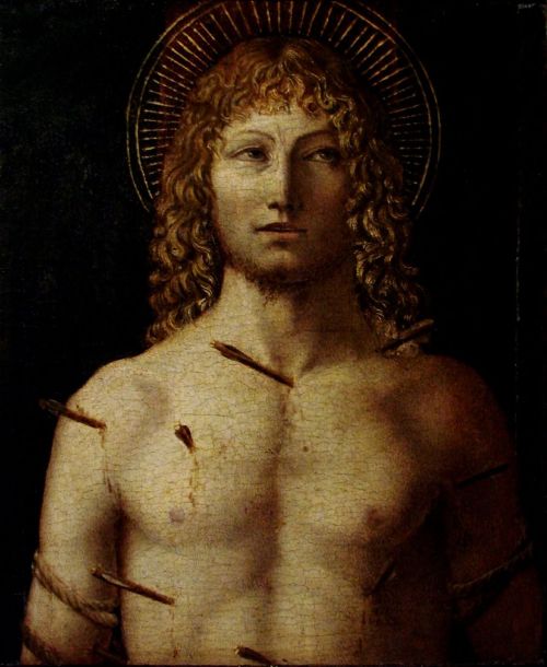 necspenecmetu:  Gentile da Fabriano, Saint Sebastian, 15th century 