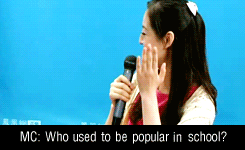 sehunts:  MC: Who used to be popular in school?