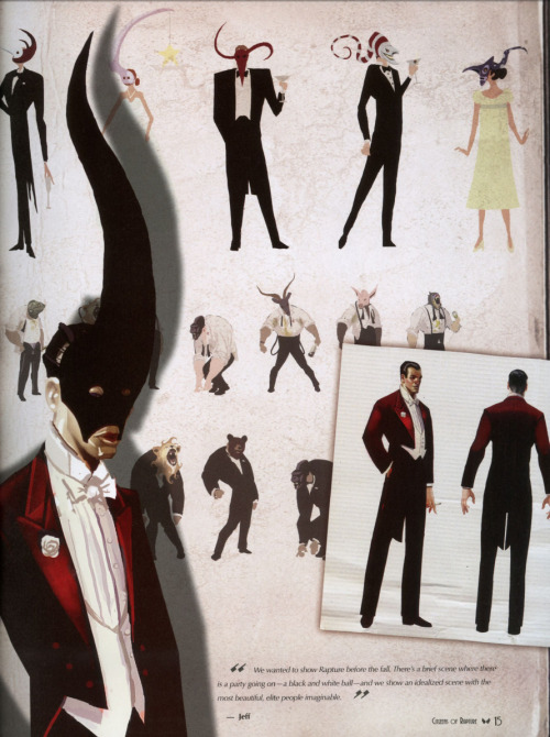bhunivelzes:… Okay, Bioshock 2 technically but. Deco Devolution: The Art of BioShock 2 - The Citizens of Rapture  The citizens of Rapture make BioShock what it is: They are not nameless, faceless enemies but people that once had dreams that went horribly