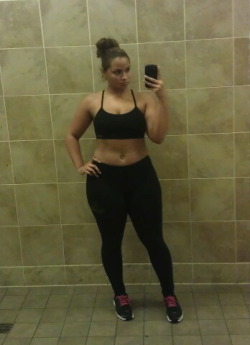 curvesincolor:  After a hard work out she