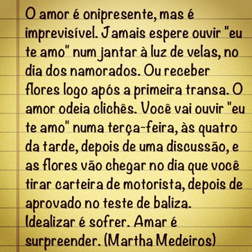 Nostalgia, nós tal dia.