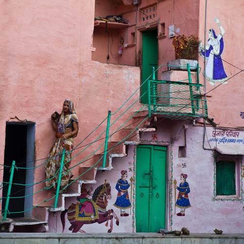 Stairs, Udaipur by Marji Lang on Flickr.
