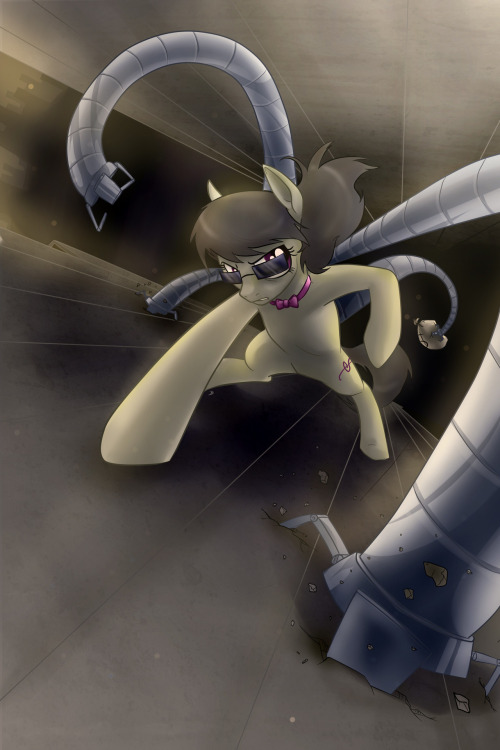 fernindt:  Doctor Octave / Octavia Philharmonica as drawn by Tzelly-el! The artist for Octave Rising is having some personal issues, so further pages may be delayed for a bit.  Sadface.  However in the meantime have this exciting rendition of Octy doing
