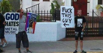 themetalpage:  idk if this is real, but its really fuckin funny lol. METAL FOR LIFE!