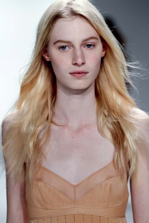 Julia Nobis at Calvin Klein Spring 2012