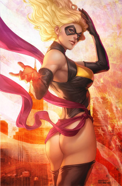 demekin:  Ms. Marvel Pin-up by Stanley Lau