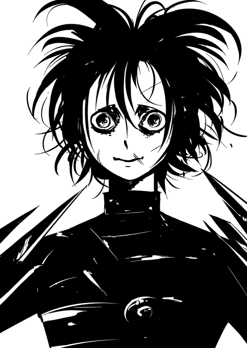 I watched Edward Scissorhands today and I LOVE it!!!! Edward is such an angel!!!! &lt;3&lt;3