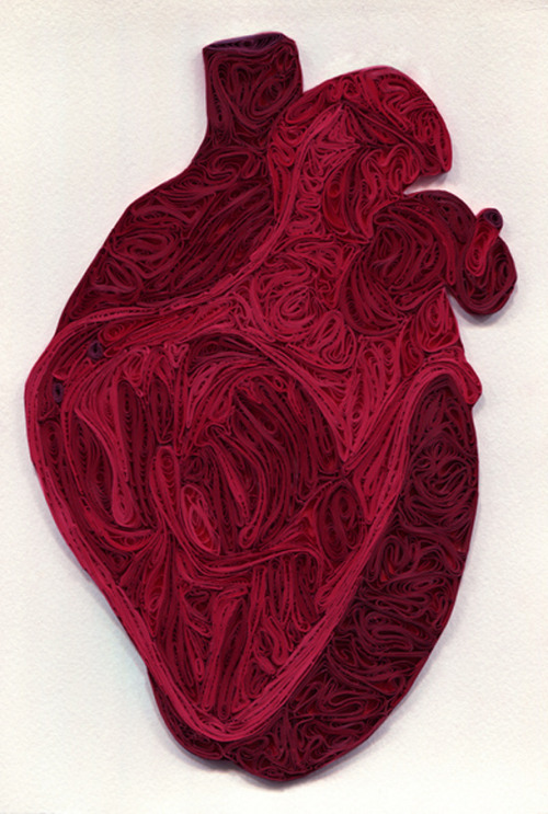 devidsketchbook: Quilled Paper Anatomy by Sarah Yakawonis You can see more of her work (and buy