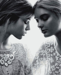 Josephine Skriver and Patrica van der Vliet in Vogue Russia June 2012 shot by Benny Horne 