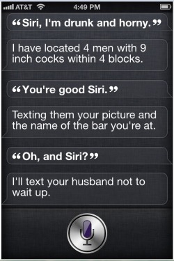 This is great. shelikesithuge:  I knew I shouldn’t have gotten my wife that iPhone 4s, but anything to make her happy…. 
