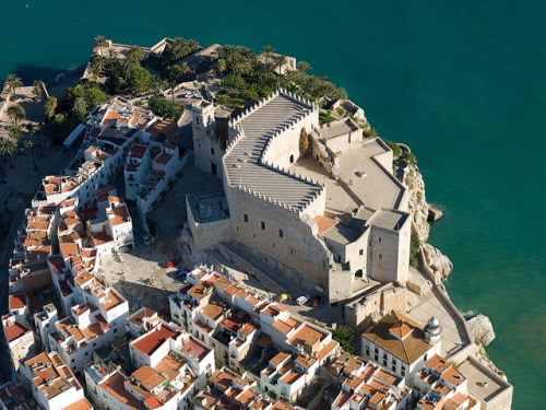 travelingcolors:Peñíscola from the air, Valencian Community | Spain by Tafyr