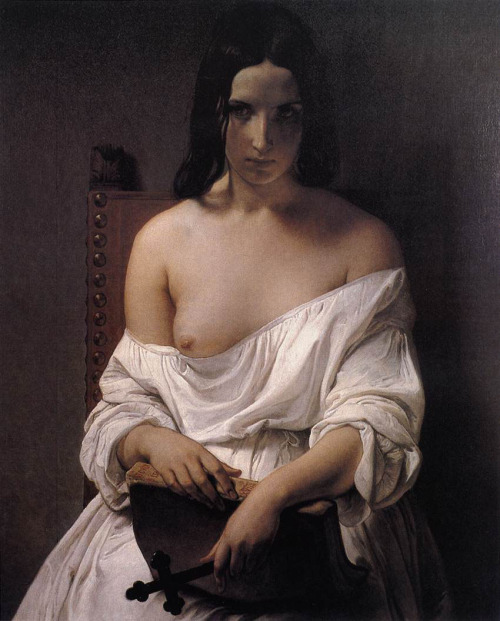 lyghtmylife:Meditation on the History of Italy (1850). Francesco Hayez (Italian Romanticism, 1791-18