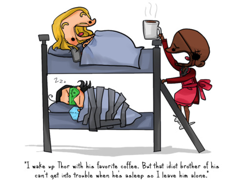 thederpvengers:  capsikle asked: “How does Fury wake up the avengers?” 