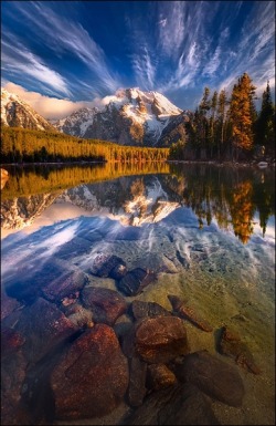 bluepueblo:  Leigh Lake, Grand Teton National Park, Wyoming photo via sarah 