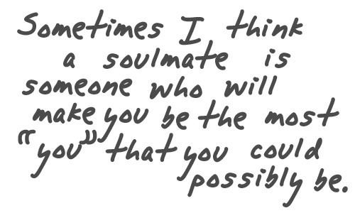 unicornssandglitterrr:  hplyrikz:  Clear your mind here I don’t believe in soul mates but I believe in “you”