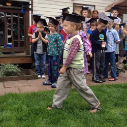 Peter graduated from kindergarten today!!