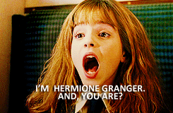 ginervas:  “I’m Hermione Granger. And