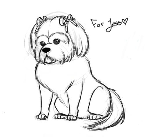 I drew Jess’s baby Lola for her. uwu