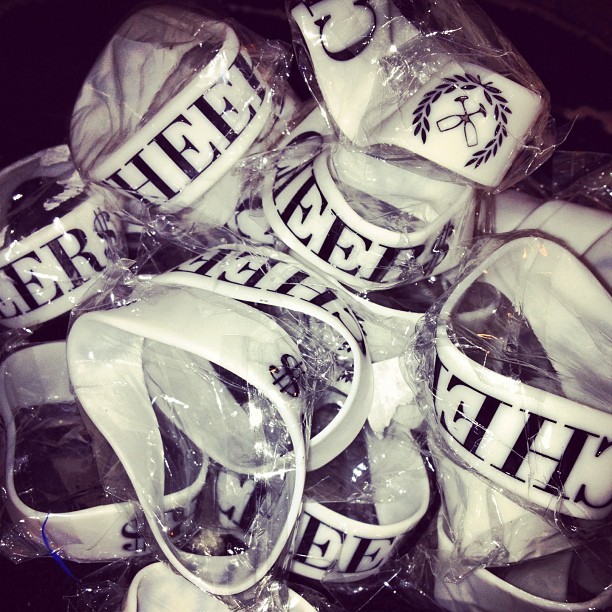 vinnychasenyc:  Ultra Limited glow in the dark Cheer$ Bands #CHASE (Taken with Instagram)