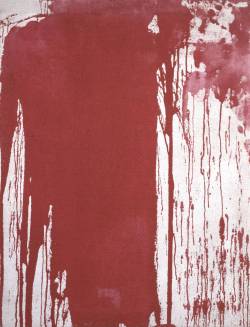artpedia:  Herman Nitsch - Poured Painting, 1963.