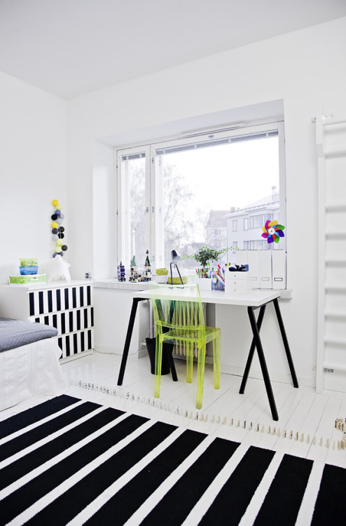 Boys room green and white bedrooms