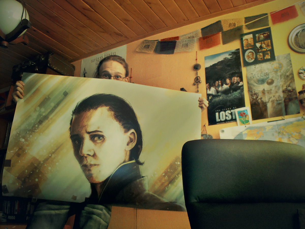 Got my Loki poster all printed and ready for portfolio~ YOU JELLY?! LOKI&rsquo;D!!!!