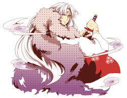 sesshomaru:  春ですね by 豆の畑(のぐち) 