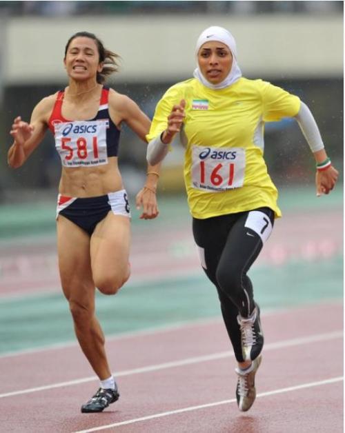 oppressedbrowngirlsdoingthings: Maryam Tousi is an Iranian Sprinter. She won a Gold Medal in 20
