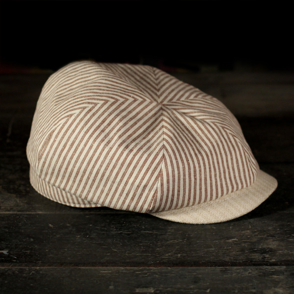 hemp+organic cotton 6-panel newsboy