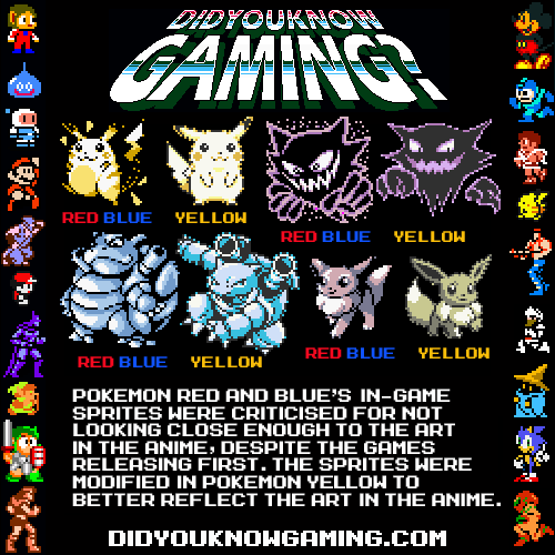 pisk pakke Seaport Did You Know Gaming? — Pokemon Red, Blue and Yellow.