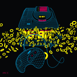 it8bit:  Exploded Mega Drive  Created by Game Paused Prints available on Society6 for ย.00 USD  SEGAAAAAA!!