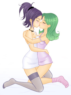 lesbiansilk:  Yuri’s love by ~kuroneko