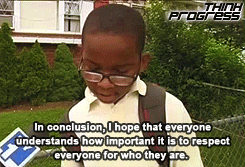 sleepingwarriors:  pipeschapman:  Kameron Slade, a fifth-grader from Queens, NY, was scheduled to deliver a speech as part of a school-wide competition at PS 195. But when the principal learned Kameron’s speech was about same-sex marriage, he was ordered