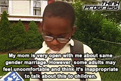 oliviadunhamandthedeathlyhallows:  lissomelle:  slapface | akitron:   wahh sweet babby  BUT I THOUGHT BLACK PEOPLE WERE HOMOPHOBIC, WHAT.   I hope you ∧ are joking. Awewome kid btw. 