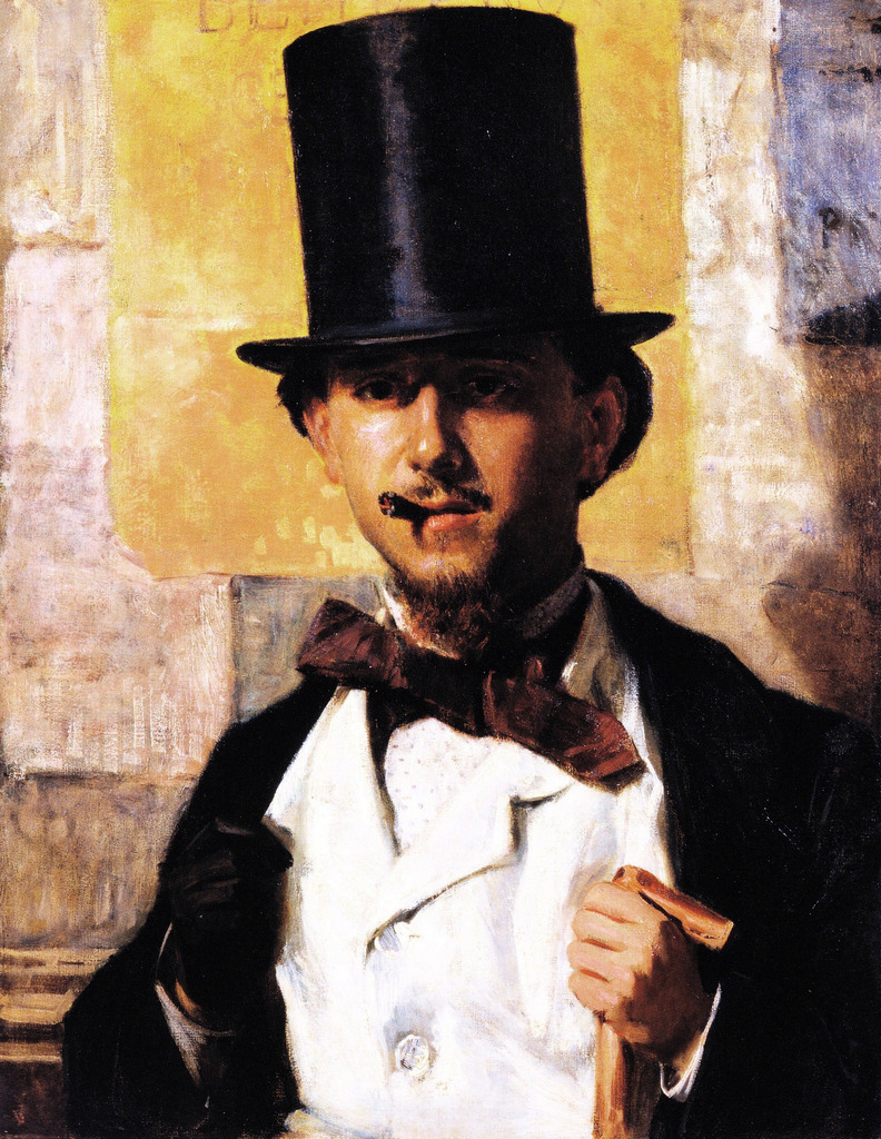 the-paintrist:  andmymouthisanhourglassofblood:  Domenico Morelli, Ritratto di Bernardo