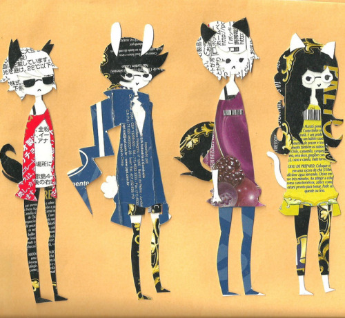 hitorineko:  So here’s my new HS craft set. I had so much fun making those. So much fun, guys. You don’t even know. Roxy’s hair was a bitch and I’ve got a few cuts BUT they’re cute anyway. I use them as bookmarks. NOTE: They were all based