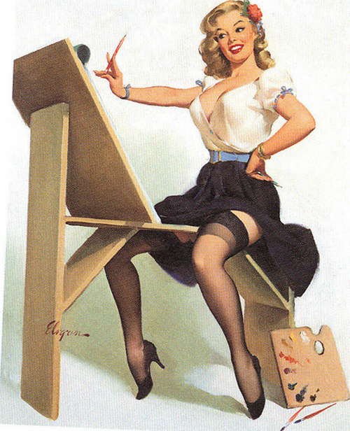 lieselida:  Gil Elvgren’s pin up girls 