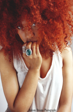 milkandhoneyhair:  reddish orange hair. #LOVE