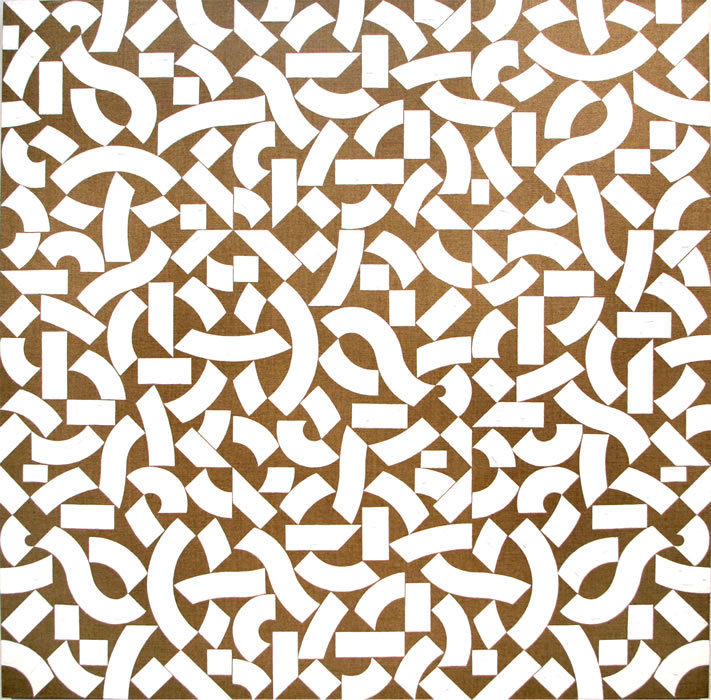 museumuesum:  VALERIE JAUDON Stanza, 2007  oil on linen, 42” x 42”