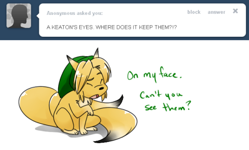 ((He lies, but it’s not his fault, he’s not allowed to tell you. Keatons actually have n