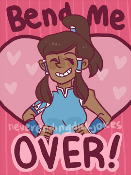 neverendingdickjokes:  Korra Valentines Featuring Korra, Asami, Mako, Bolin, Tenzin,