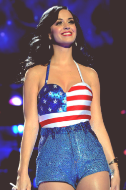 scyna:   Katy’s patriotic outfits.  