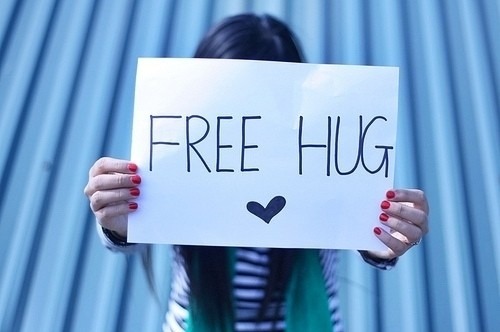 (via brunette, cute, free, free hug, free hugs, girl - inspiring picture on Favim.com)