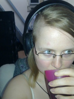 Drinking wine from a plastic ikea cup. I