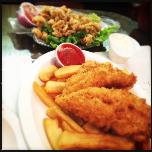 Squid rings and fish and chips from Pismo Fish & Chips. Obviously :)