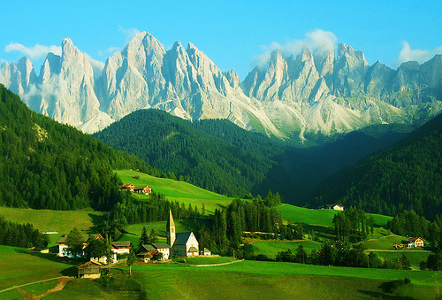 bluepueblo:  The Dolomites, Santa Maddalena, Italy photo via aethere 