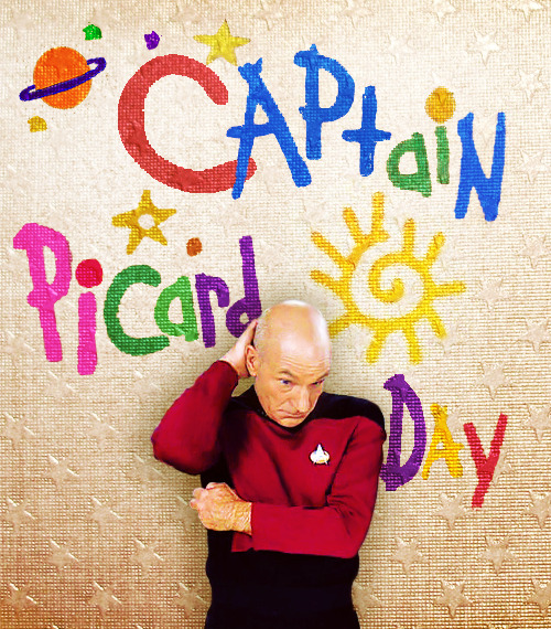 doctorcrusher:Captain Picard Day is one of the children's favorite school activities. They look forw