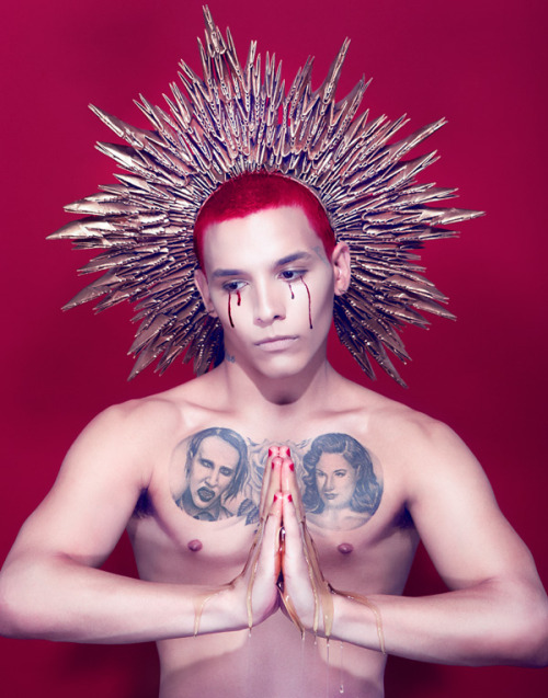 spottedhyenas:  ‘when my tears run dry it’s blood I begin to cry’ Matty Morbid By Vijat Mohindra 